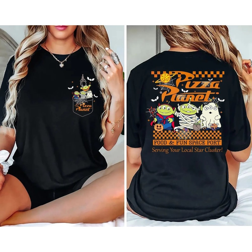 Pizza Planet Halloween Shirt 2 Sided